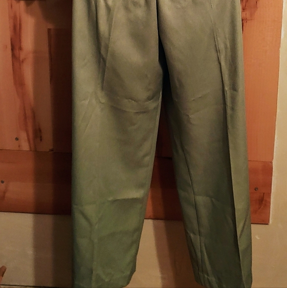 Alfred Dunner 12 Womens Two Piece Pant Suit Green - Picture 5 of 8